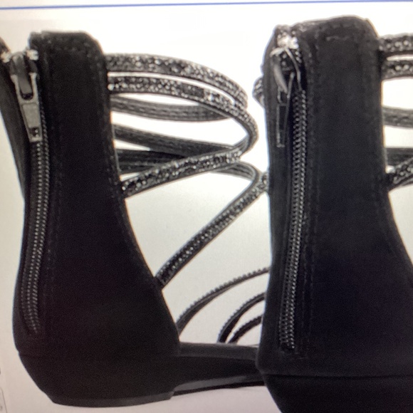 ANKLE STRAP RHINESTONE SANDALS (NWOT) (Size:10) - Picture 2 of 4